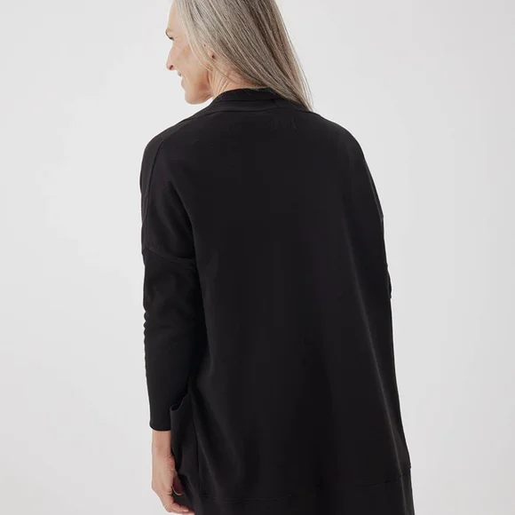 Pact Black Open-Front Cardigan - Picture 3 of 5